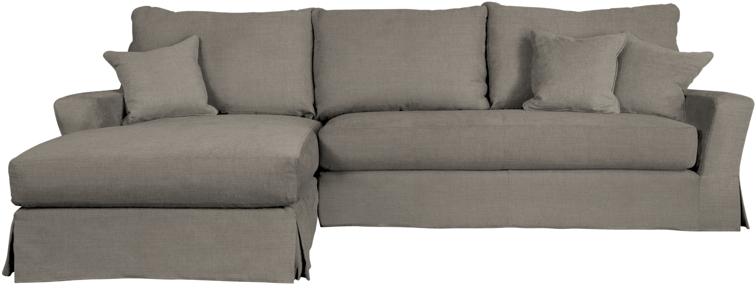 Modern Gray Sectional Sofa PNG Image