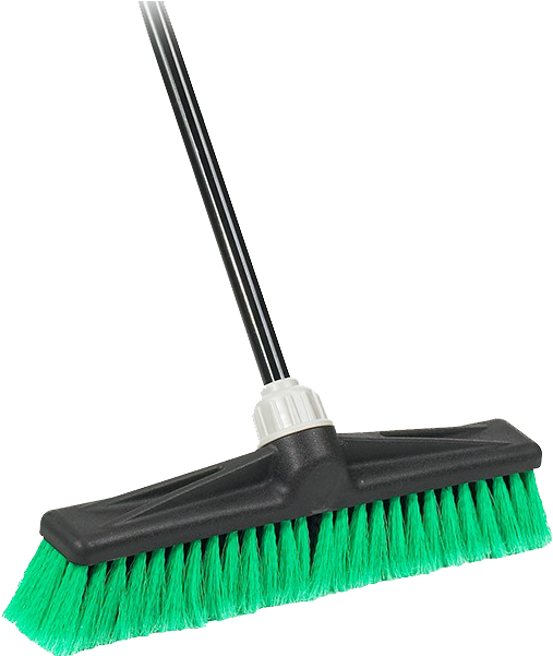 Modern Green Bristle Broom.jpg PNG Image