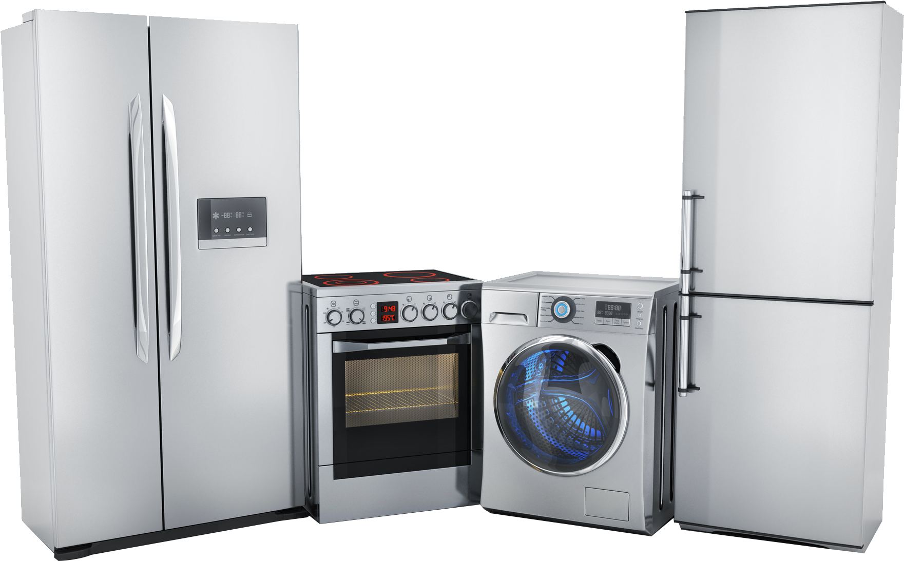 Modern Kitchen Appliances Set PNG Image