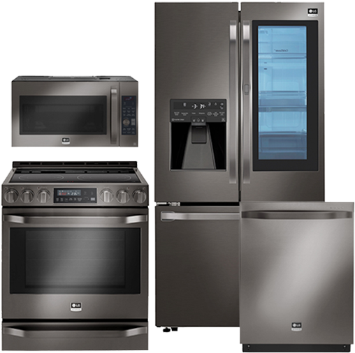 Modern Kitchen Appliances Set PNG Image