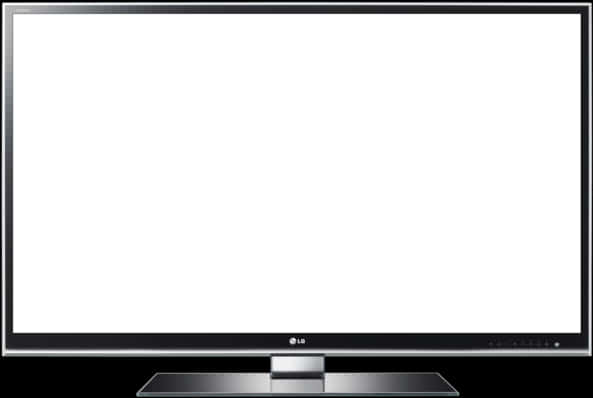 Modern L E D T V Blank Screen PNG Image