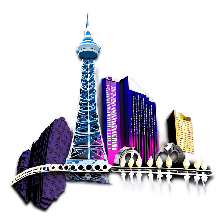 Modern Las Vegas Skyline Png 06252024 PNG Image