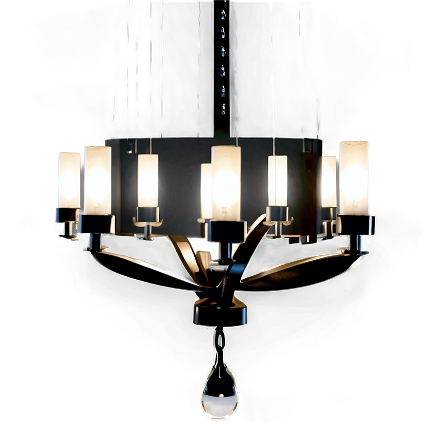 Modern Led Chandelier Png Mrw PNG Image