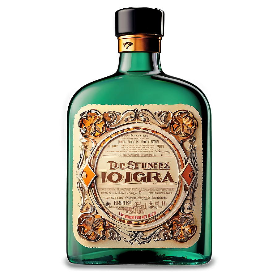 Modern Liquor Bottle Design Png Khd27 PNG Image