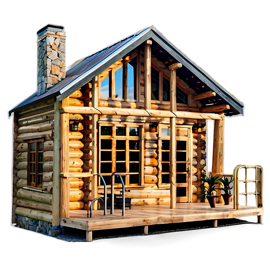 Modern Log Cabin Architecture Png Iyk45 PNG Image