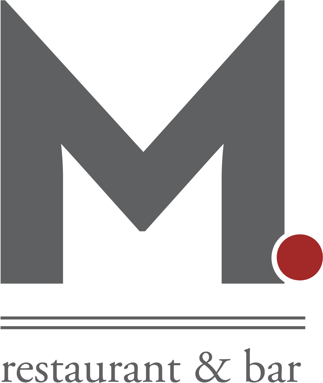 Modern M Restaurant Logo PNG Image