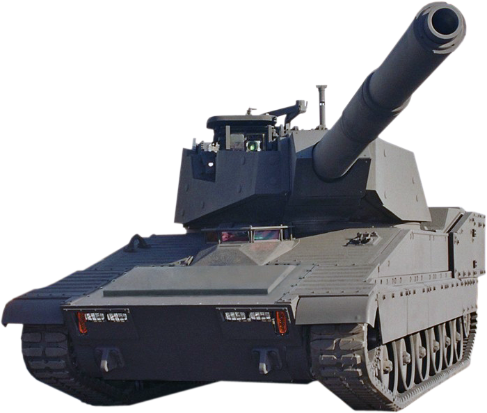 Modern Military Tank Isolated PNG Image