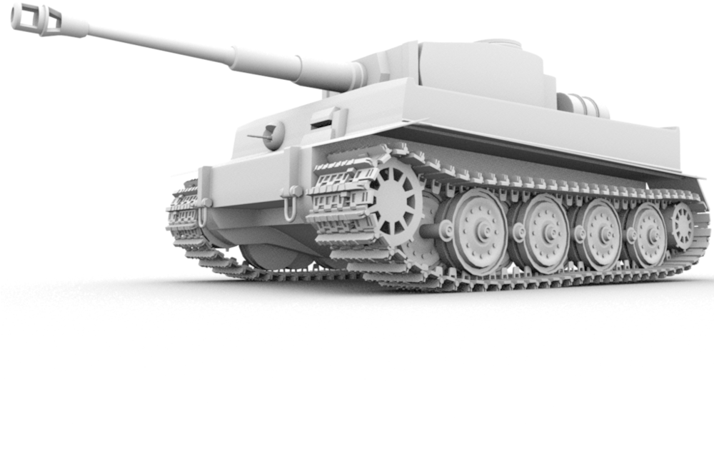 Modern Military Tank3 D Model PNG Image