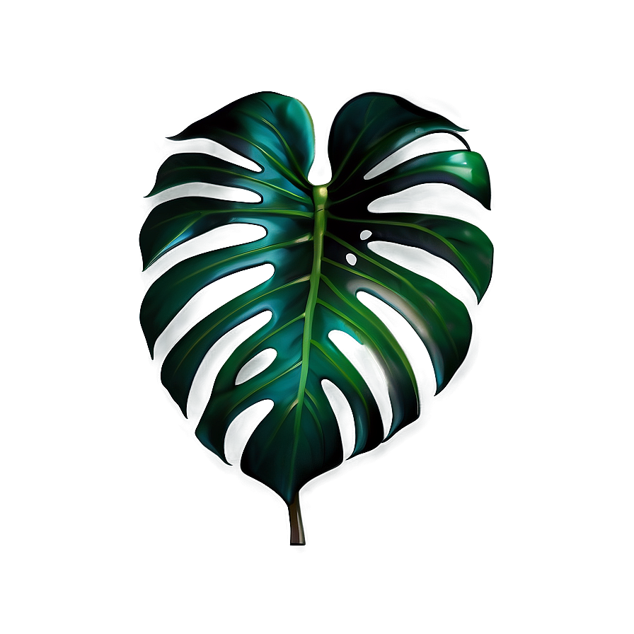 Modern Monstera Artwork Png Xka79 PNG Image