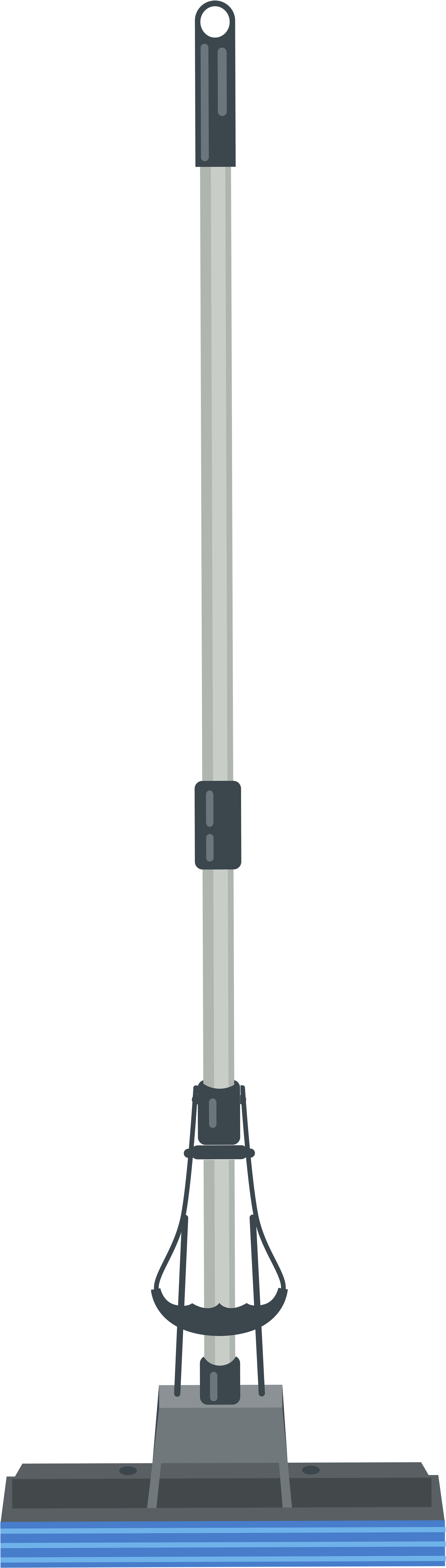 Modern Mop Standing Upright PNG Image