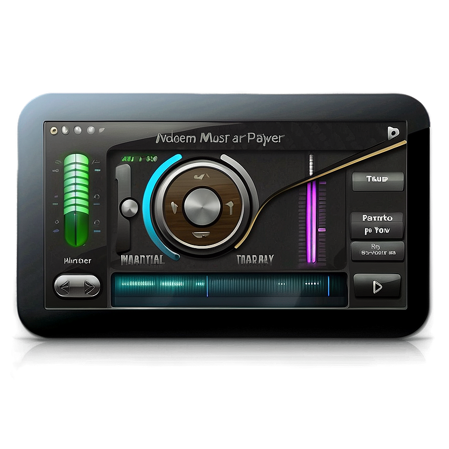 Modern Music Player Interface Png 05252024 PNG Image