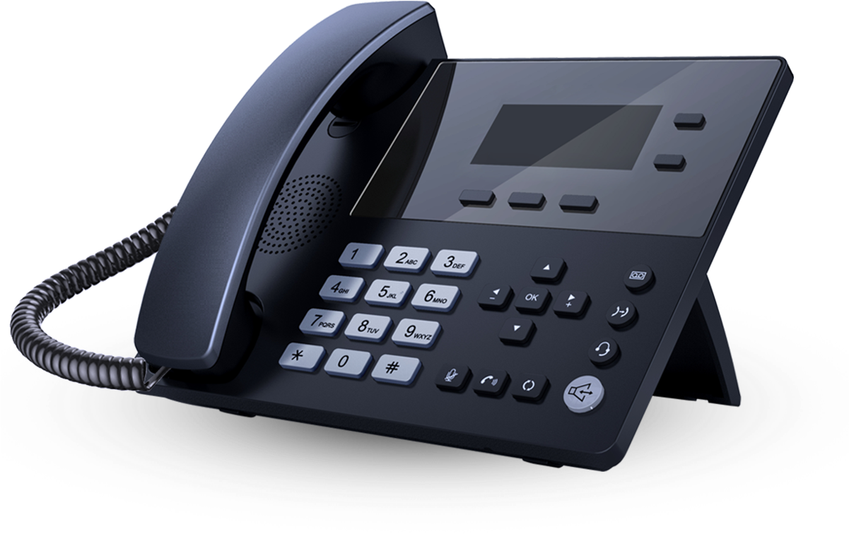 Modern Office Telephone Device PNG Image