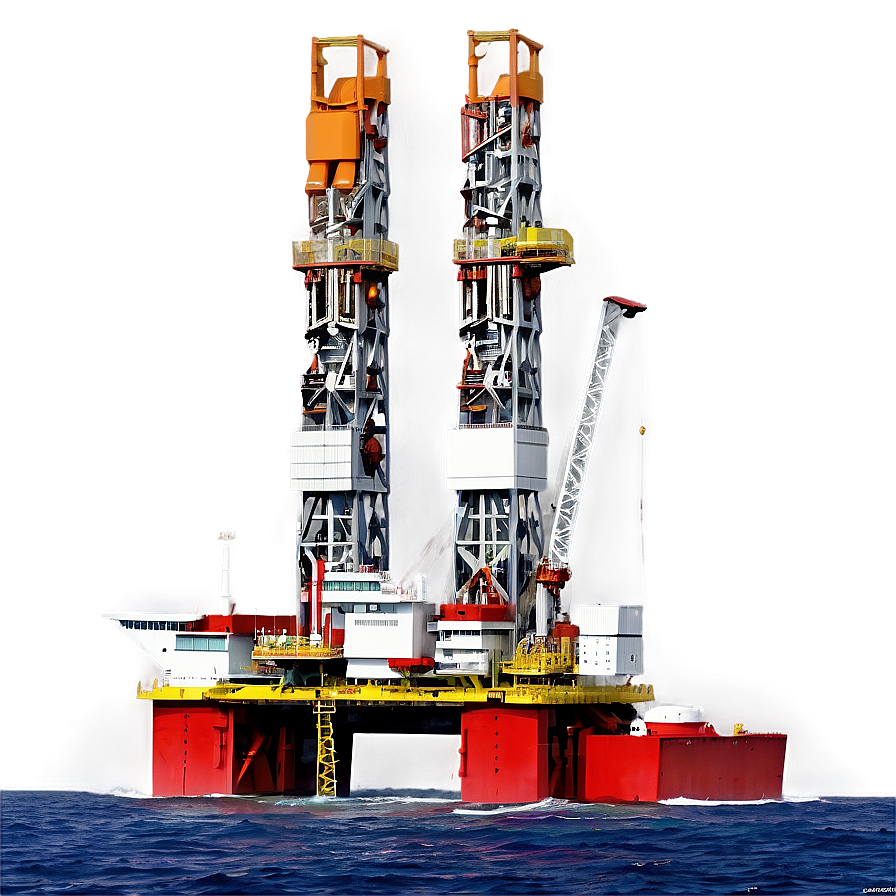 Modern Offshore Drilling Rig Png Agp37 PNG Image