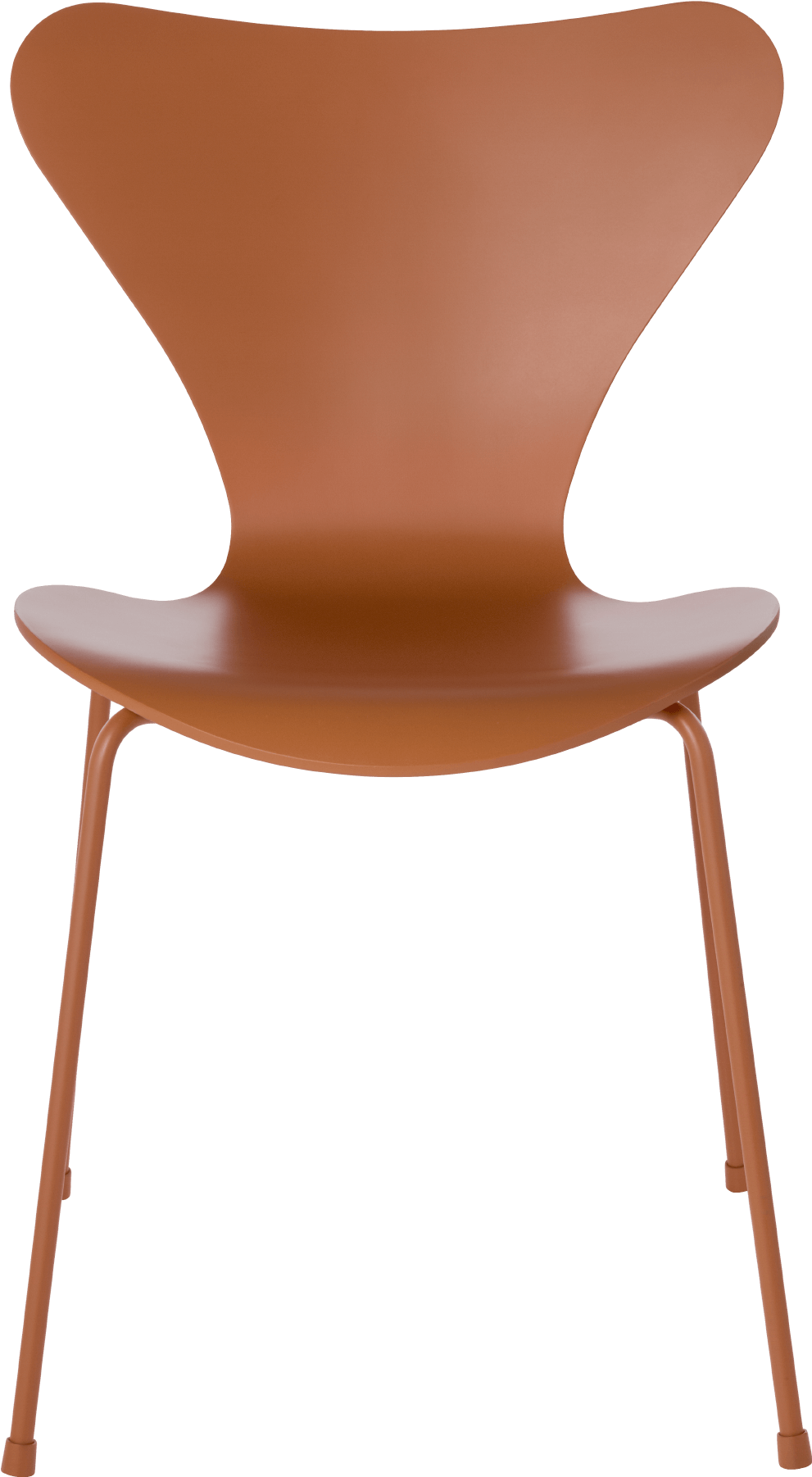 Modern Orange Designer Chair PNG Image