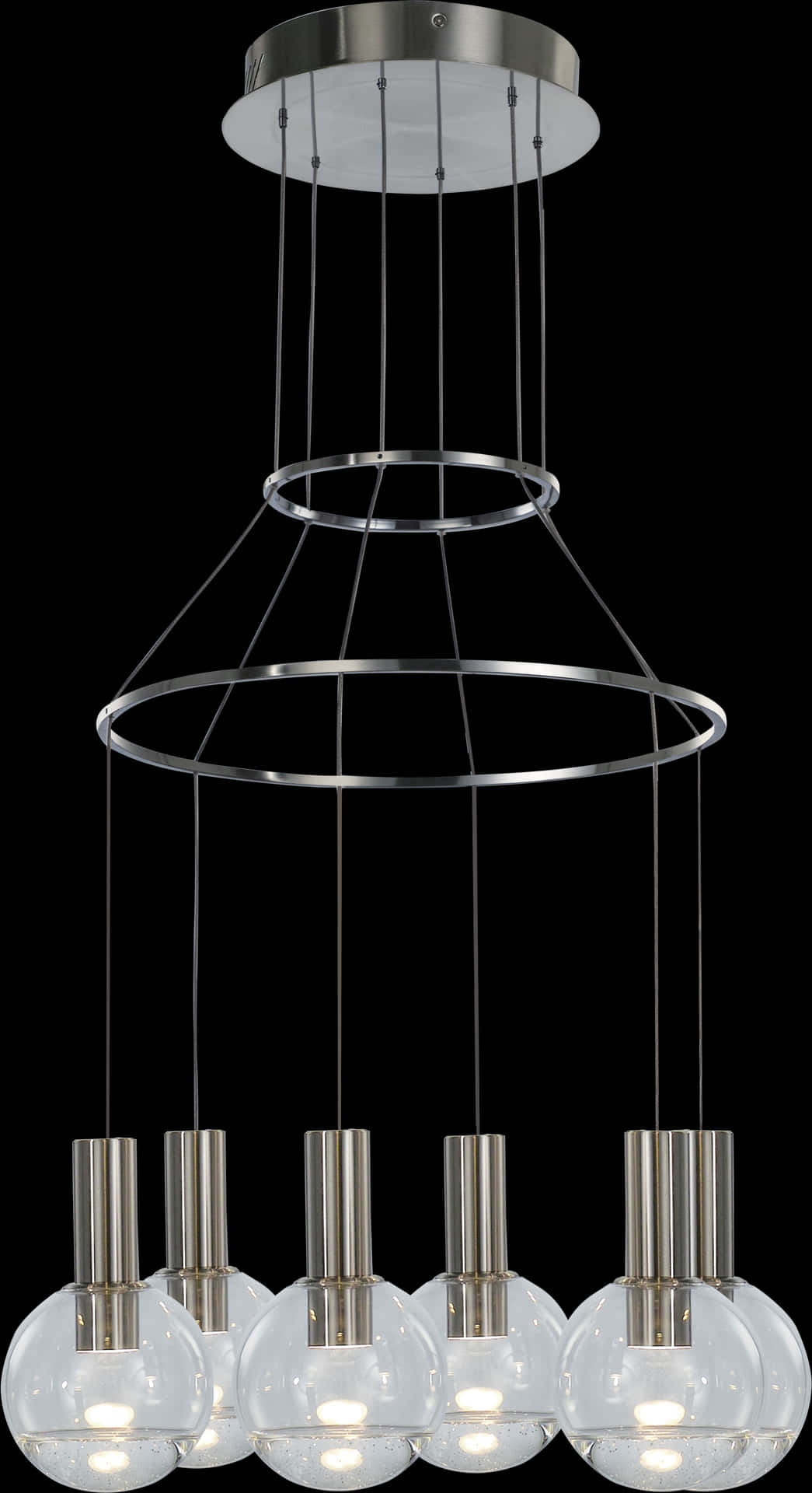 Modern Pendant Chandelier Lighting PNG Image