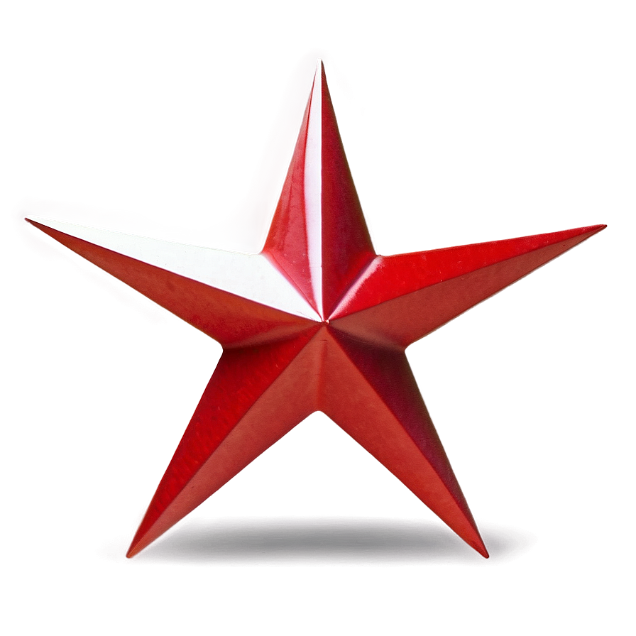 Modern Red Star Png 10 PNG Image