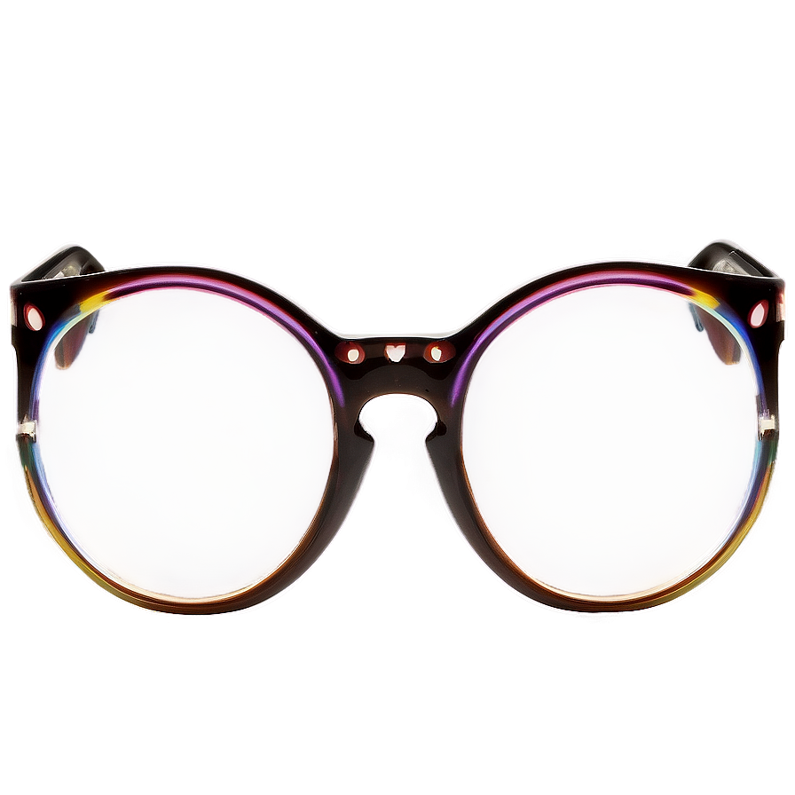 Modern Round Glasses Design Png Aci PNG Image