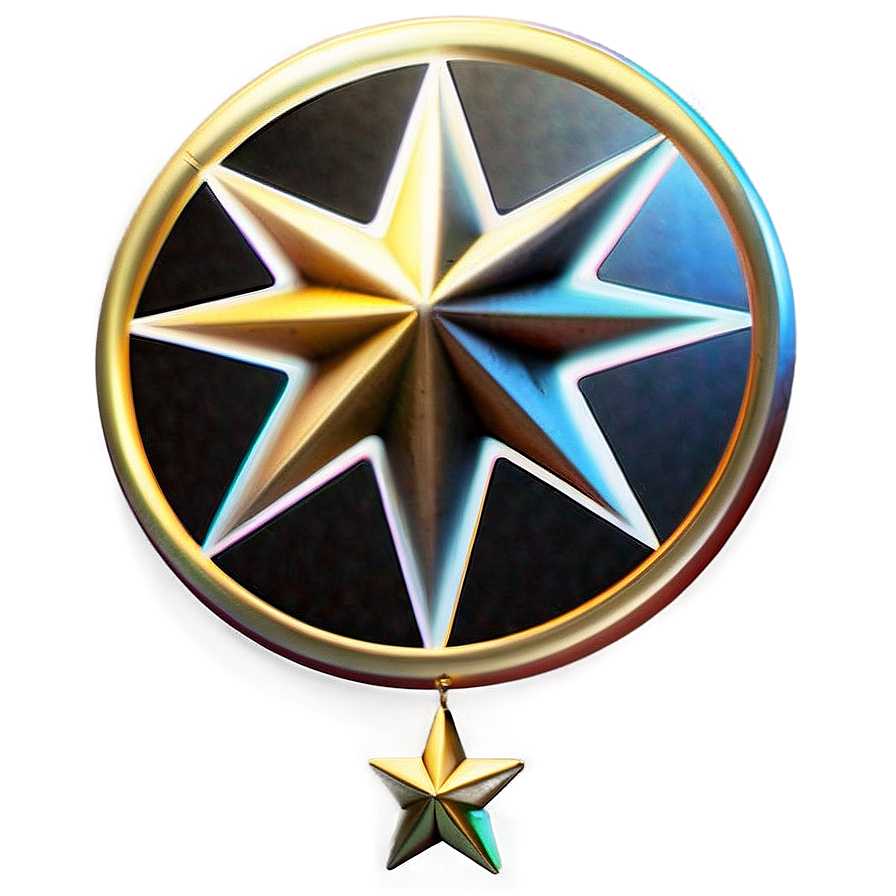 Modern Round Star Png Cjf PNG Image