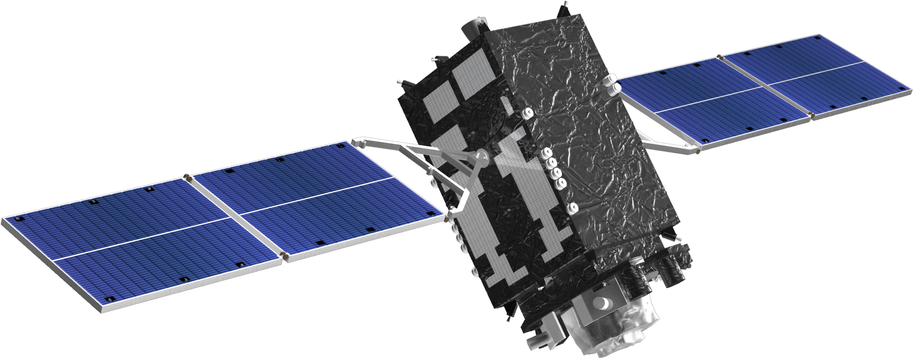 Modern Satellitewith Solar Panels PNG Image