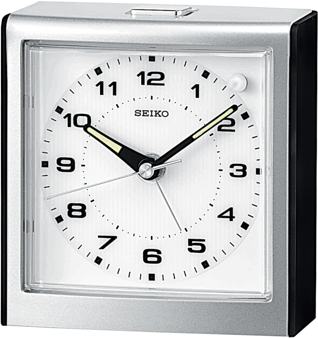 Modern Seiko Alarm Clock PNG Image