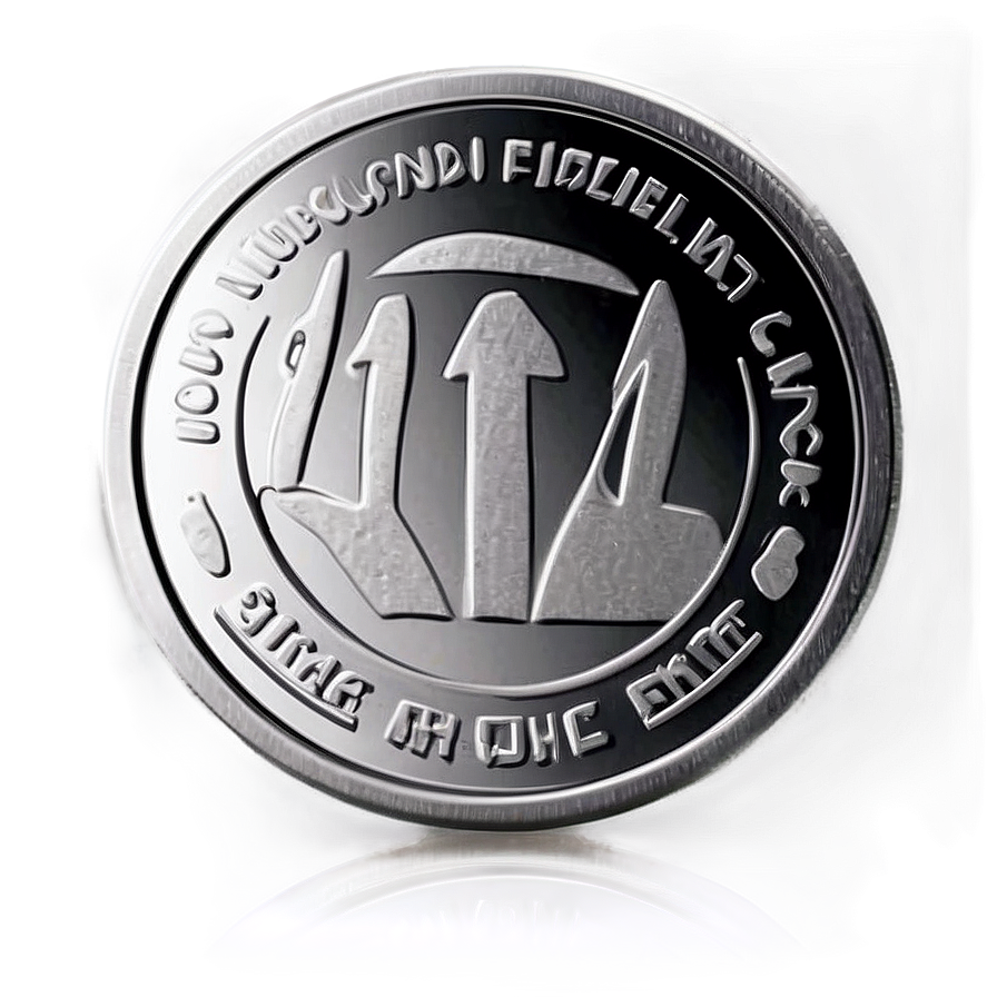 Modern Silver Coin Rendering Png 44 PNG Image