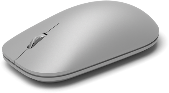 Modern Silver Wireless Mouse PNG Image