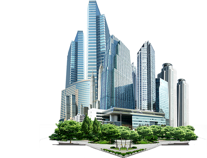 Modern_ Skyscrapers_ Isolated_ Background PNG Image