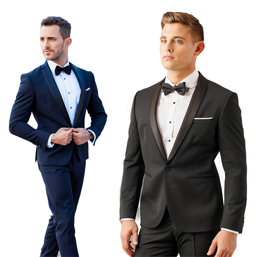 Modern Slim Fit Tuxedo Png Gex PNG Image