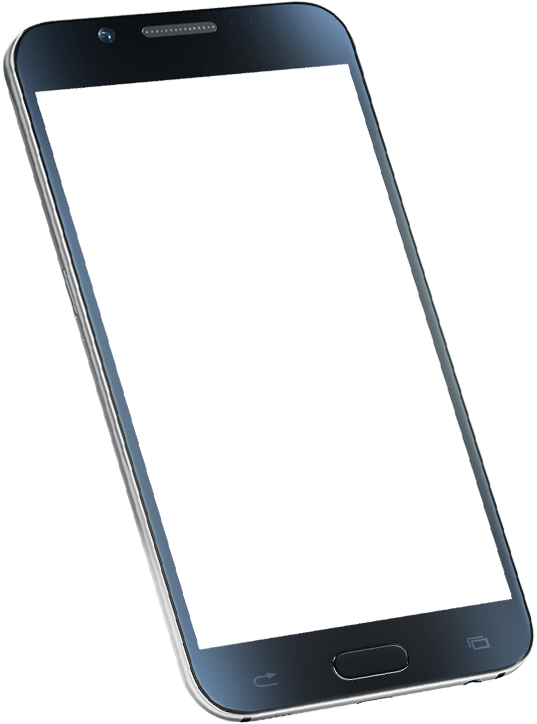 Modern Smartphone Blank Screen PNG Image