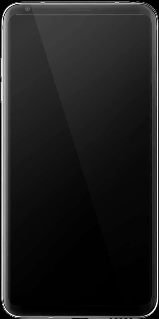 Modern Smartphone Blank Screen PNG Image