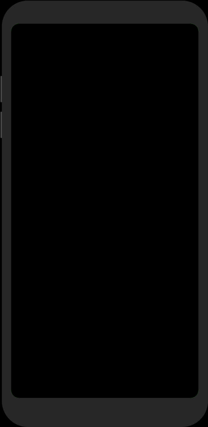 Modern Smartphone Frame Template PNG Image