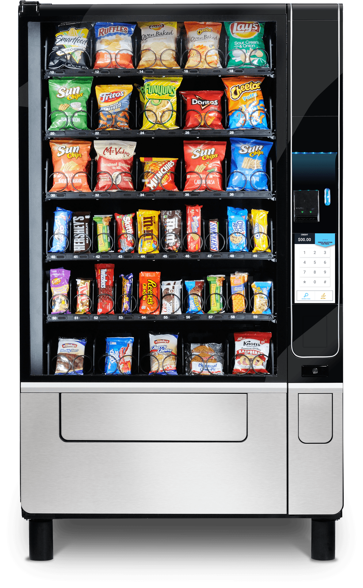 Modern Snack Vending Machine PNG Image