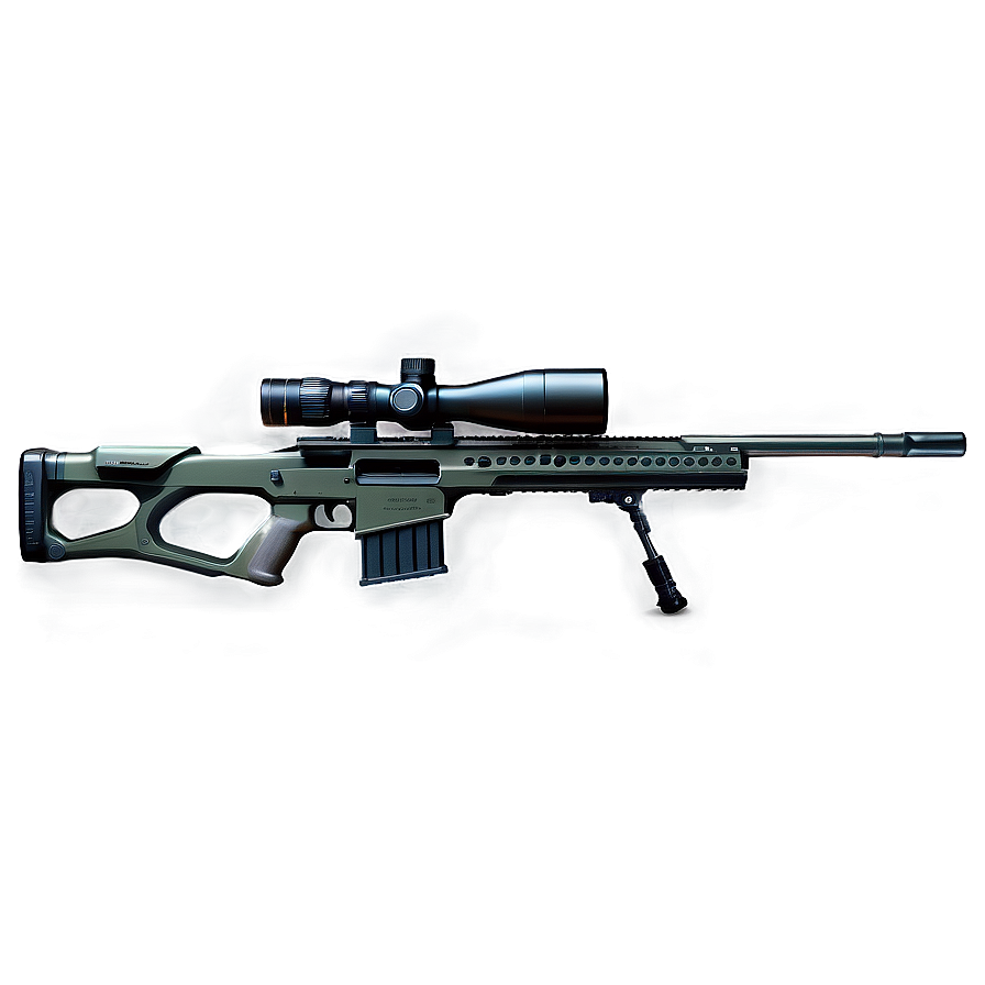 Modern Sniper Rifle Illustration Png Yyb20 PNG Image