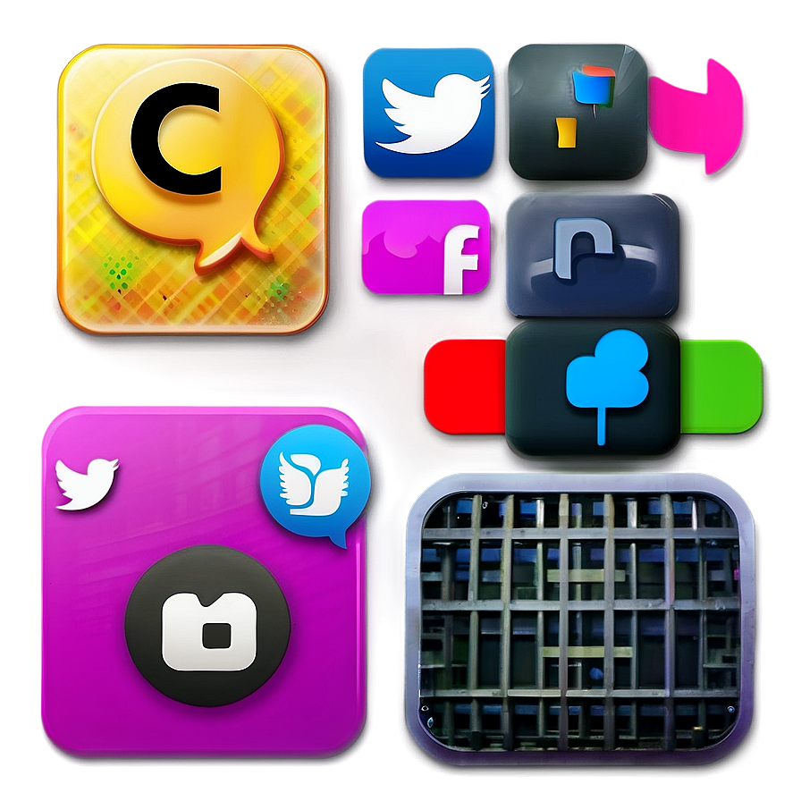 Modern Social Media Icons Png 62 PNG Image