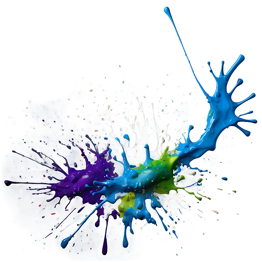 Modern Splatter Paint Technique Png Eac PNG Image