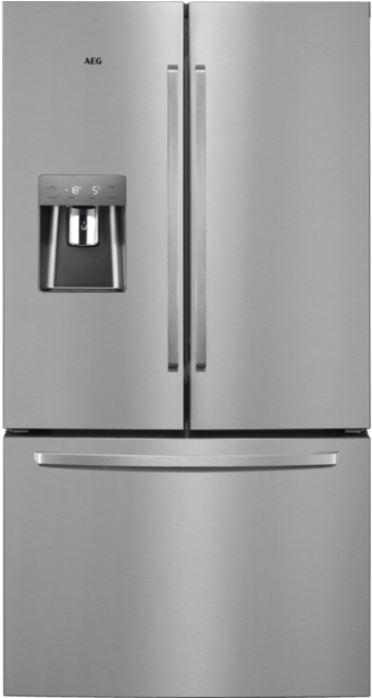 Modern Stainless Steel Fridge PNG Image