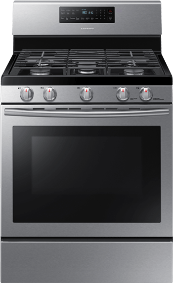 Modern Stainless Steel Gas Stove PNG Image