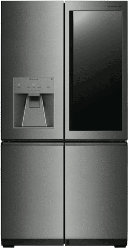 Modern Stainless Steel Refrigerator PNG Image