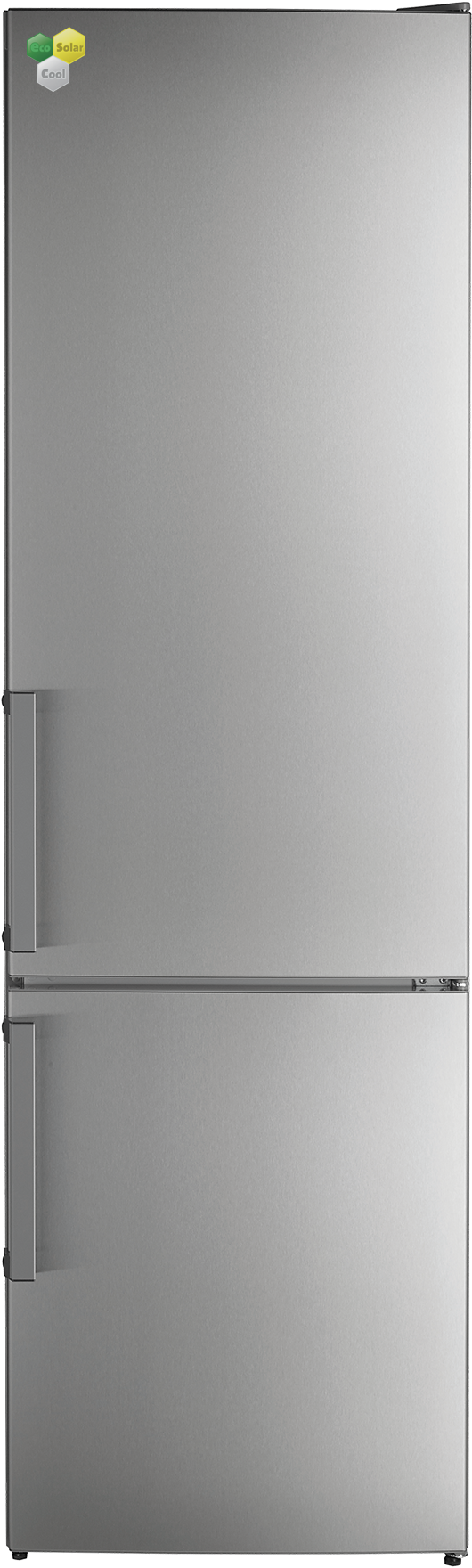 Modern Stainless Steel Refrigerator PNG Image