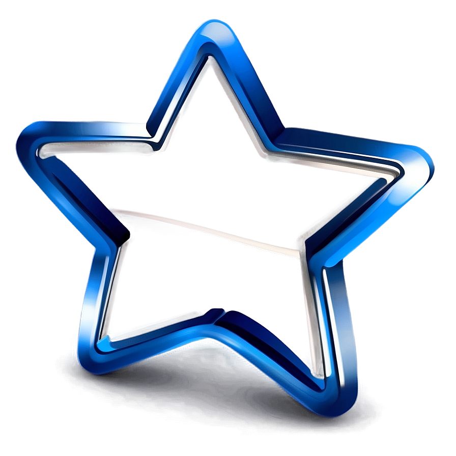 Modern Star Outline Png 11 PNG Image