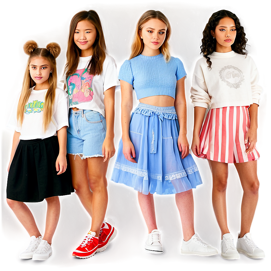 Modern Teen Fashion Png Pfa PNG Image