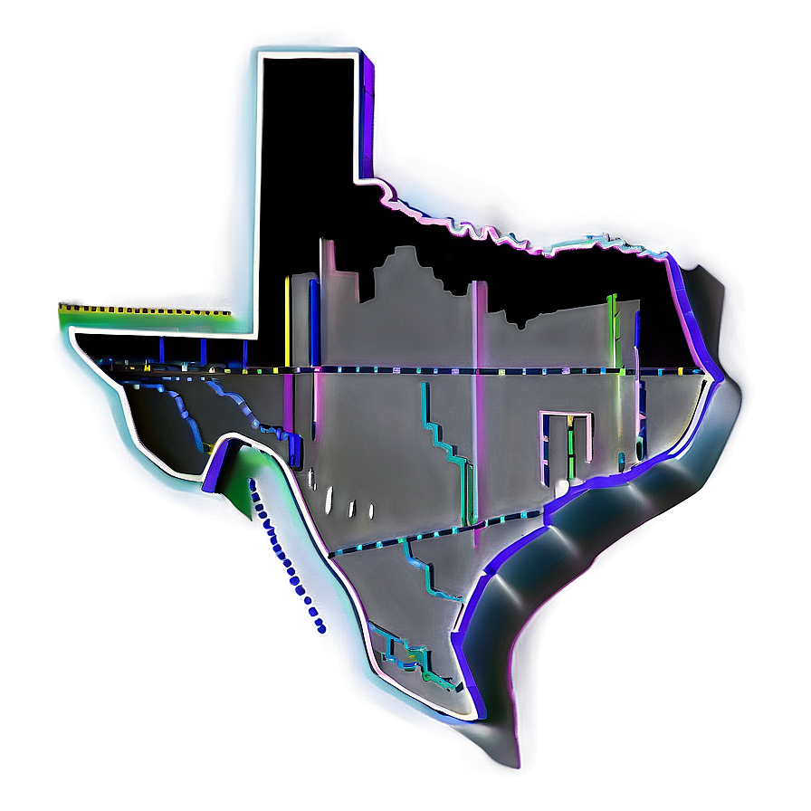 Modern Texas Outline Png Ceu17 PNG Image