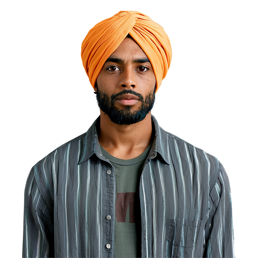 Modern Turban Look Png Kne33 PNG Image