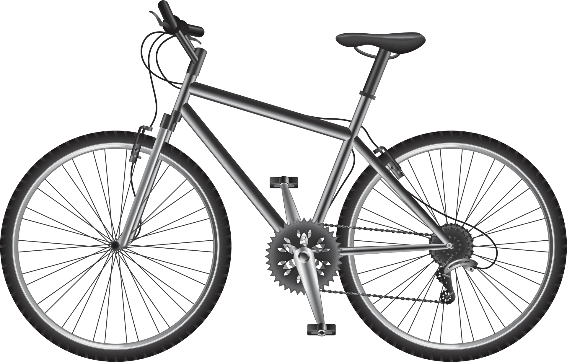 Modern Urban Bicycle PNG Image