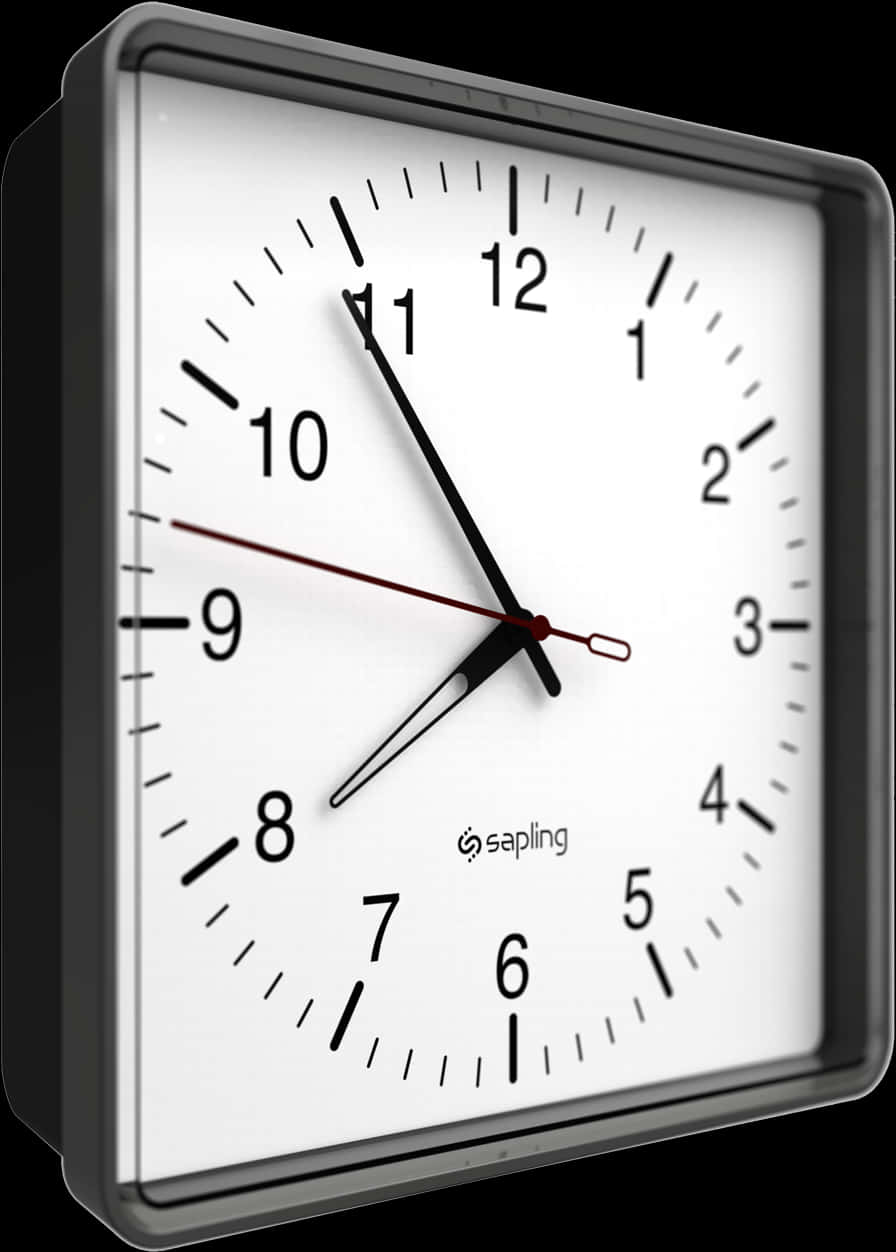 Modern Wall Clock Design PNG Image