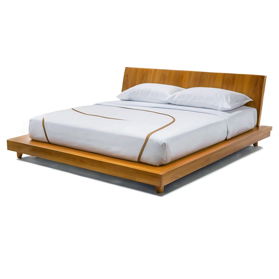 Modern White Bed Design Png 14 PNG Image