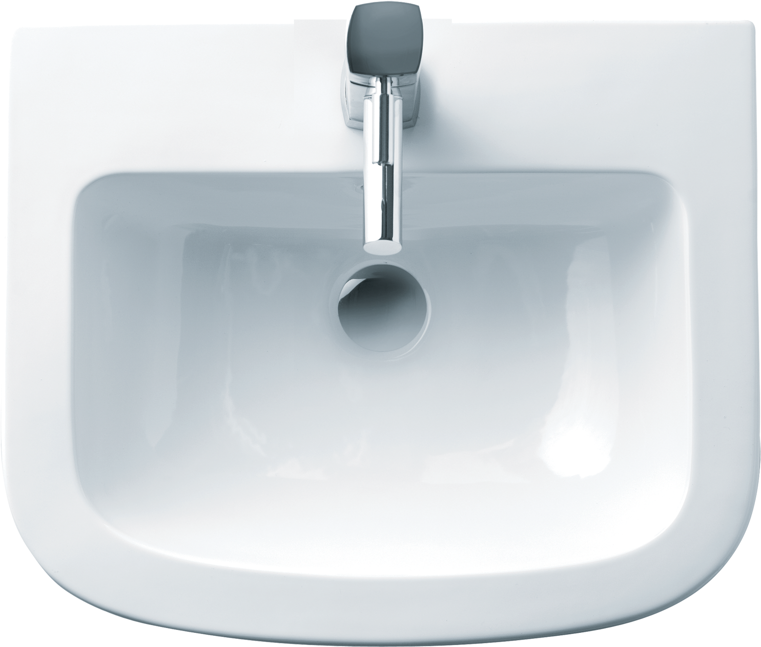 Modern White Ceramic Sink PNG Image