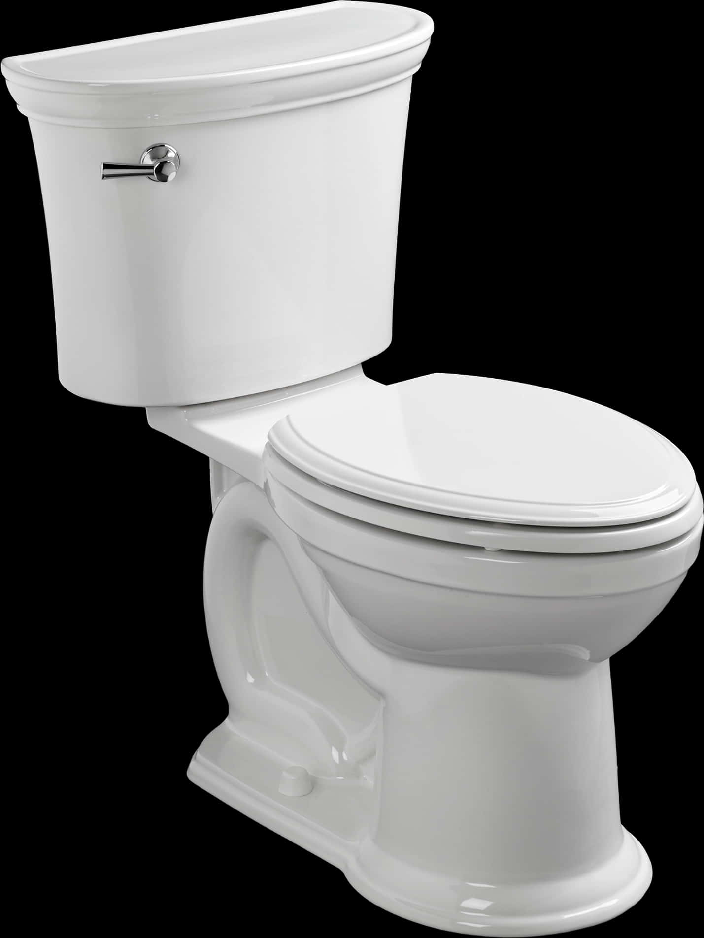 Modern White Ceramic Toilet PNG Image