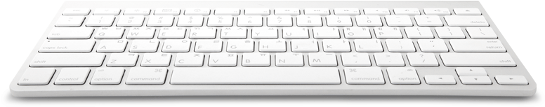 Modern White Keyboard Perspective View PNG Image