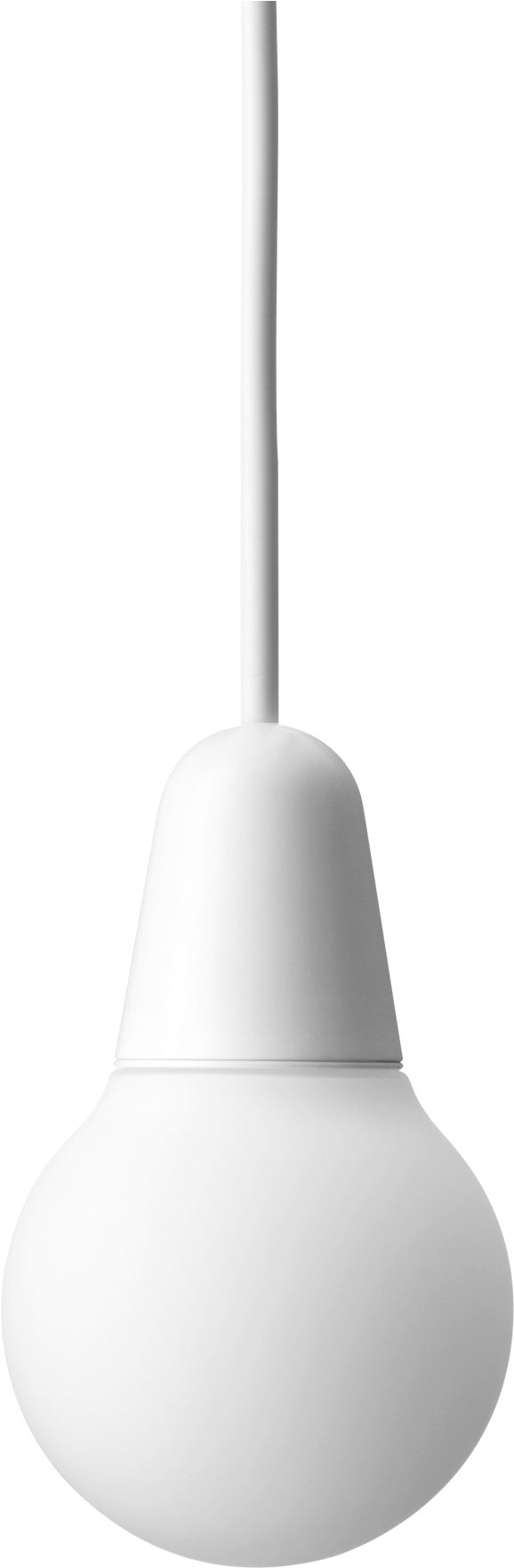 Modern White Pendant Light PNG Image